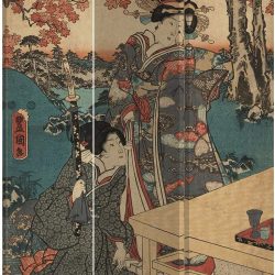 Biombo Oriental Impresión a Doble Cara