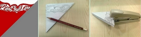 Dibujar el patrón y grapar