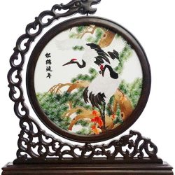 Pequeño Biombo Decoración de Escritorio de Estilo Chino