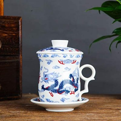 Taza Té Porcelana China con Filtro