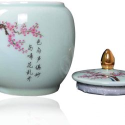 Tarro de Almacenamiento de Té de Porcelana Esmaltada