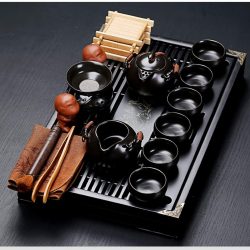 Juego de Té Chino Gongfu de Cerámica Negra