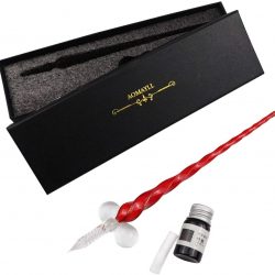 Pluma Dip de Cristal para Dibujo, Escritura y Caligrafía