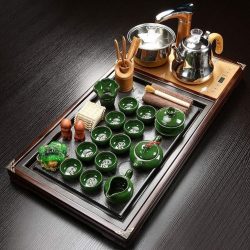 Juego de Té Gongfu, el Conjunto Incluye Estufa Eléctrica Automática de la Taza de Té