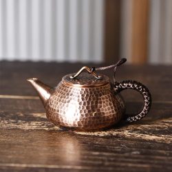 Tetera china de Kung Fu, de Cobre Puro Hecha a Mano