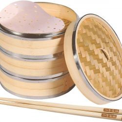 Vaporera de Bambú 3 Niveles