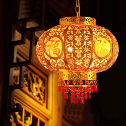 Linterna colgante china con Luz LED