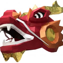 Mäscara de Dragón Chino