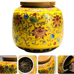 Recipiente para Té de Cerámica Estilo Chino con Tapa Hermética