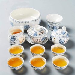 Exquisito Juego de Té de Porcelana China