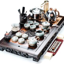 Juego de Té Gongfu con Bandeja de Ébano