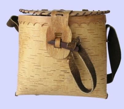 Bolso oroqenn de corteza de abedul