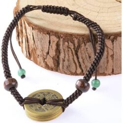 Pulsera Feng Shui de la Suerte Moneda Antigua