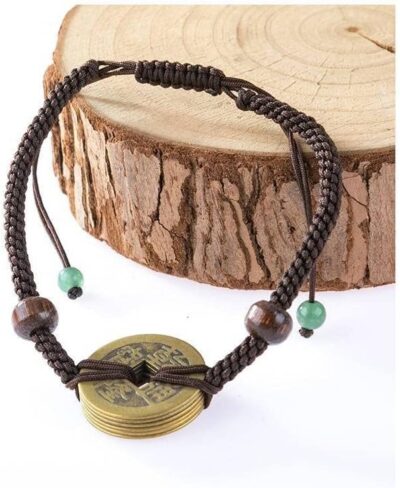 Pulsera Feng Shui de la Suerte Moneda Antigua