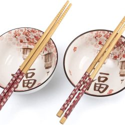 Estuche de 2 cuencos de arroz Chinos