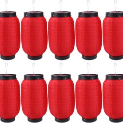 Linternas Rojas Chinas 10 unidades