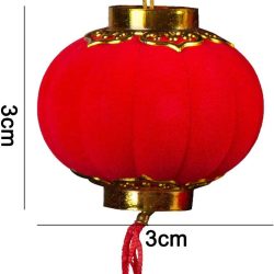 MIni Linternas Chinas Rojas 30 unidades 3x3 cm