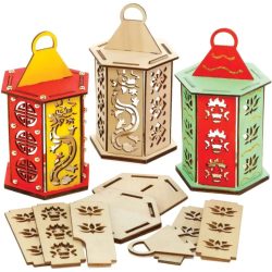 Manualidades para Niños Paquete de 3 Linternas Chinas