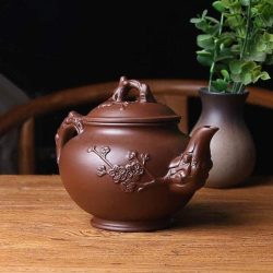 Tetera Kongfu China Yixing de Arcilla Morada Gran Capacidad