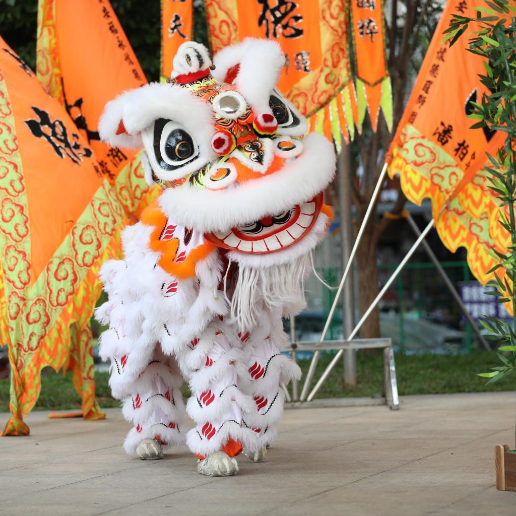 Danza del León en Madrid en Agosto
