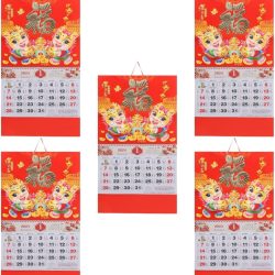 5 Piezas Calendario Chino 2024 Año del Dragón