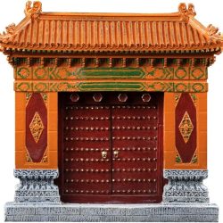 Puerta de la Ciudad Prohibida Modelo en Miniatura