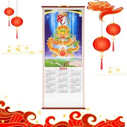 Pergamino Calendario Chino Enrollable 2024