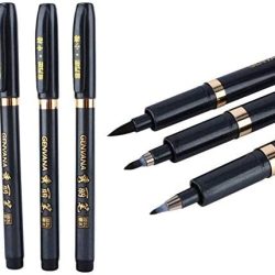 3 Plumas - Bolígrafos de Tinta China para Caligrafía China y Japonesa