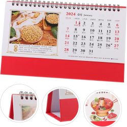 Calendario Chino de Mesa Mensual 2024