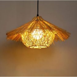 Lámpara Colgante Sombrero de Nido de Pájaro de Estilo Chino