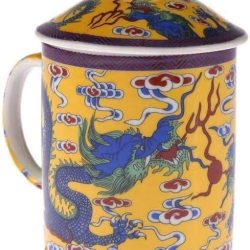 Taza de Dragón de Porcelana China